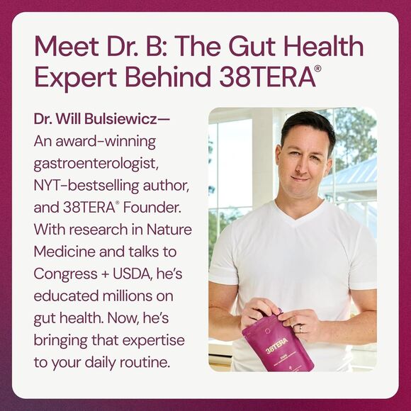 38TERA DMN Daily Microbiome Nutrition 6 oz Prebiotic Plant Fiber Powder Berry - Picture 7 of 7